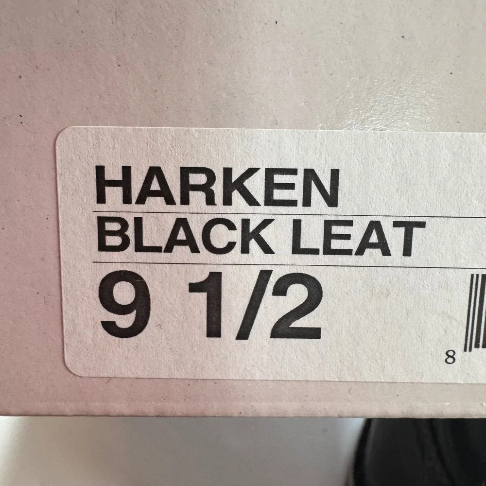 Steve Madden Harken Mens Black Leather Chukka Desert Boots Size 9.5 Lace Up